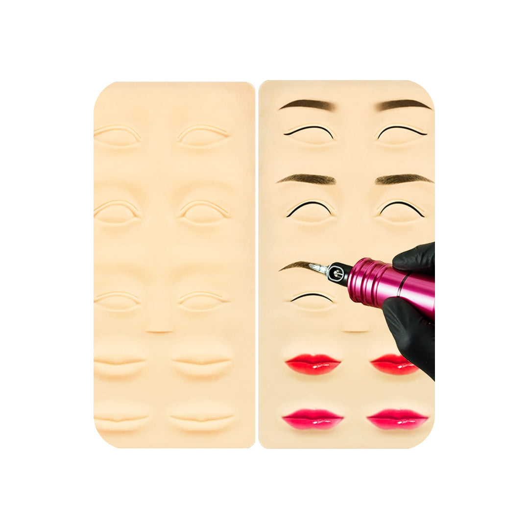5 أوراق سيليكون لممارسة microblading